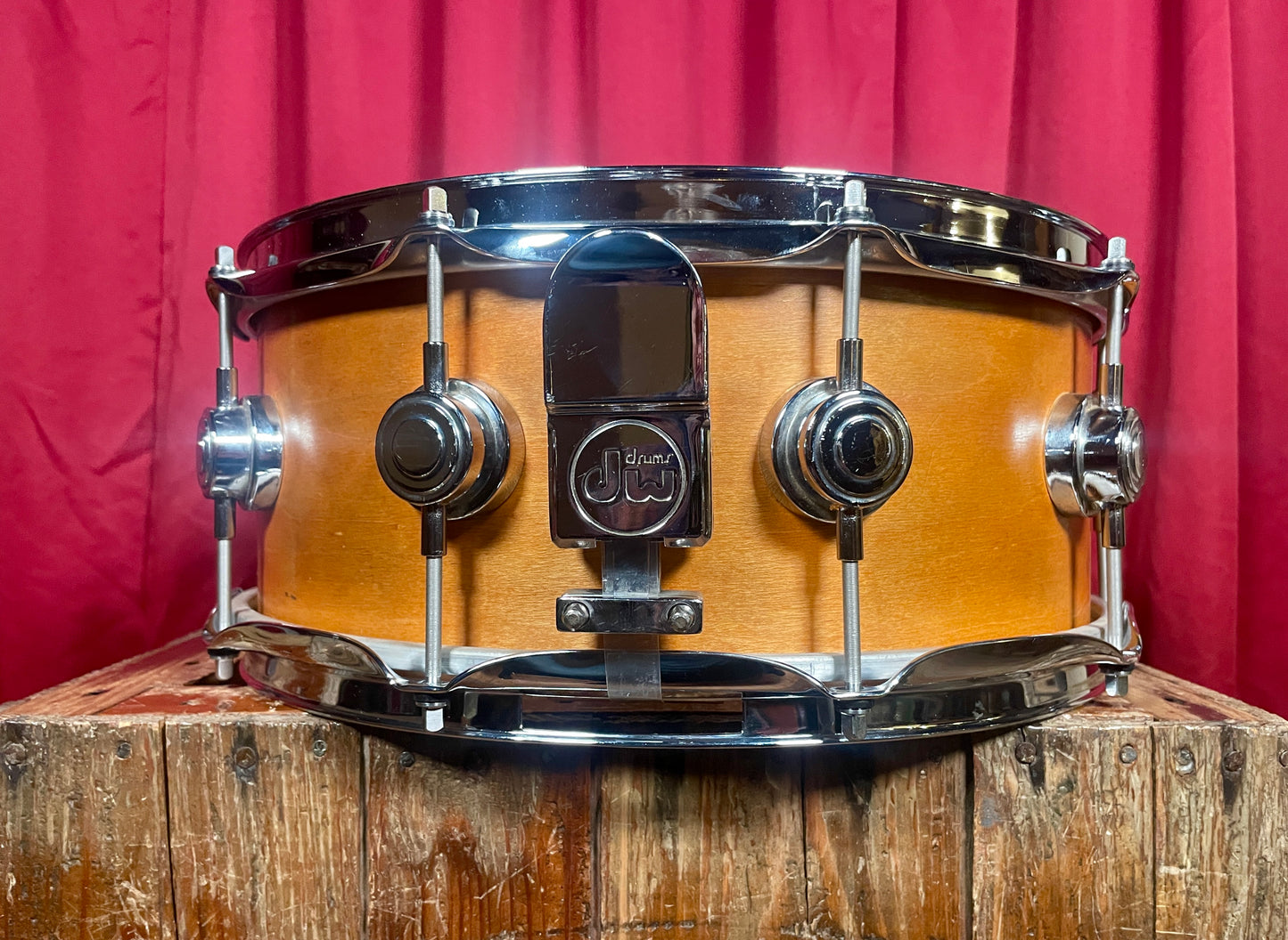 1996 DW Collector's Series 6x14 Maple Snare Drum Keller Shell