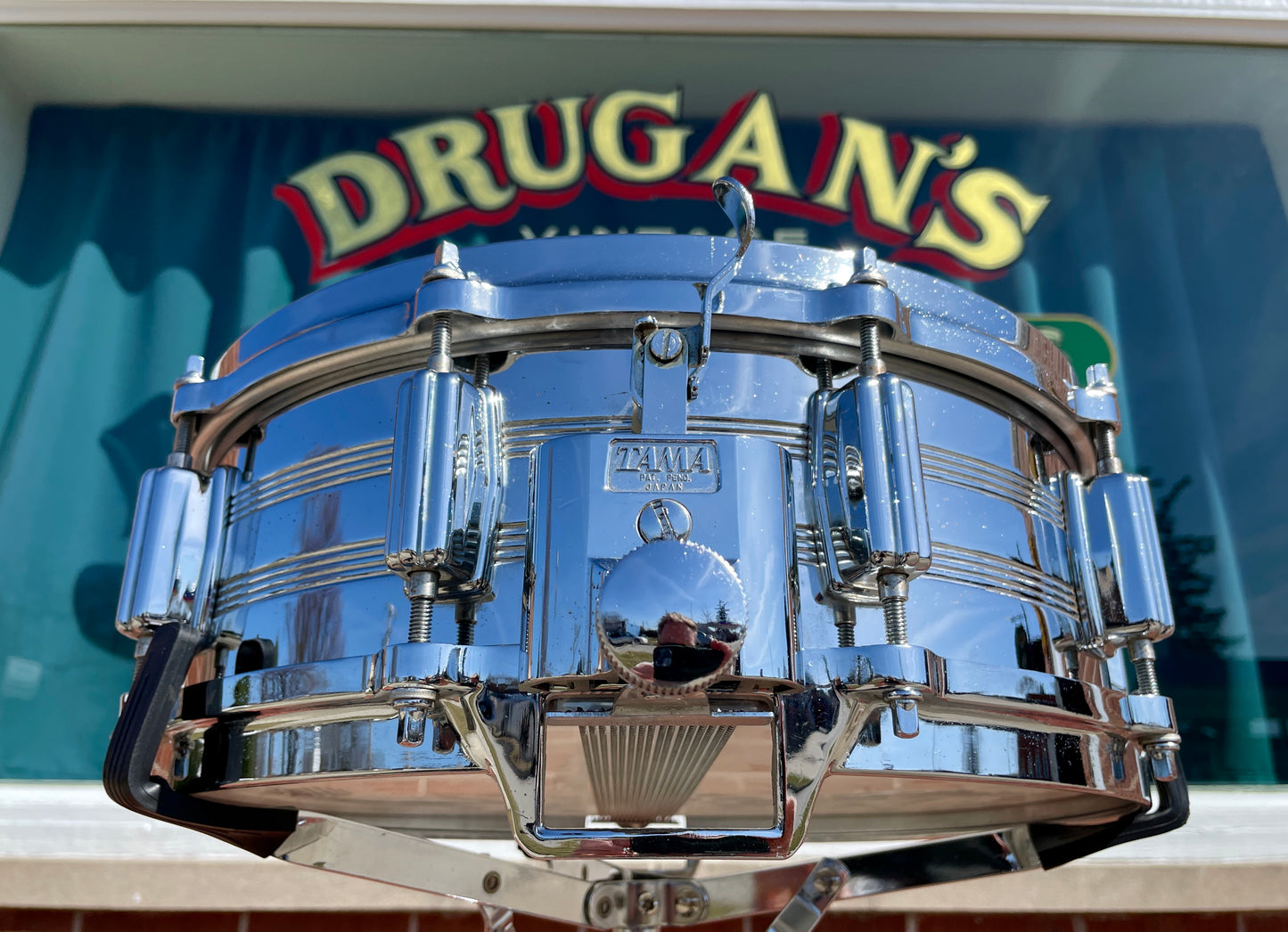 1980s Tama 5x14 No. 8005 Imperialstar King Beat Seamless Steel Snare Drum