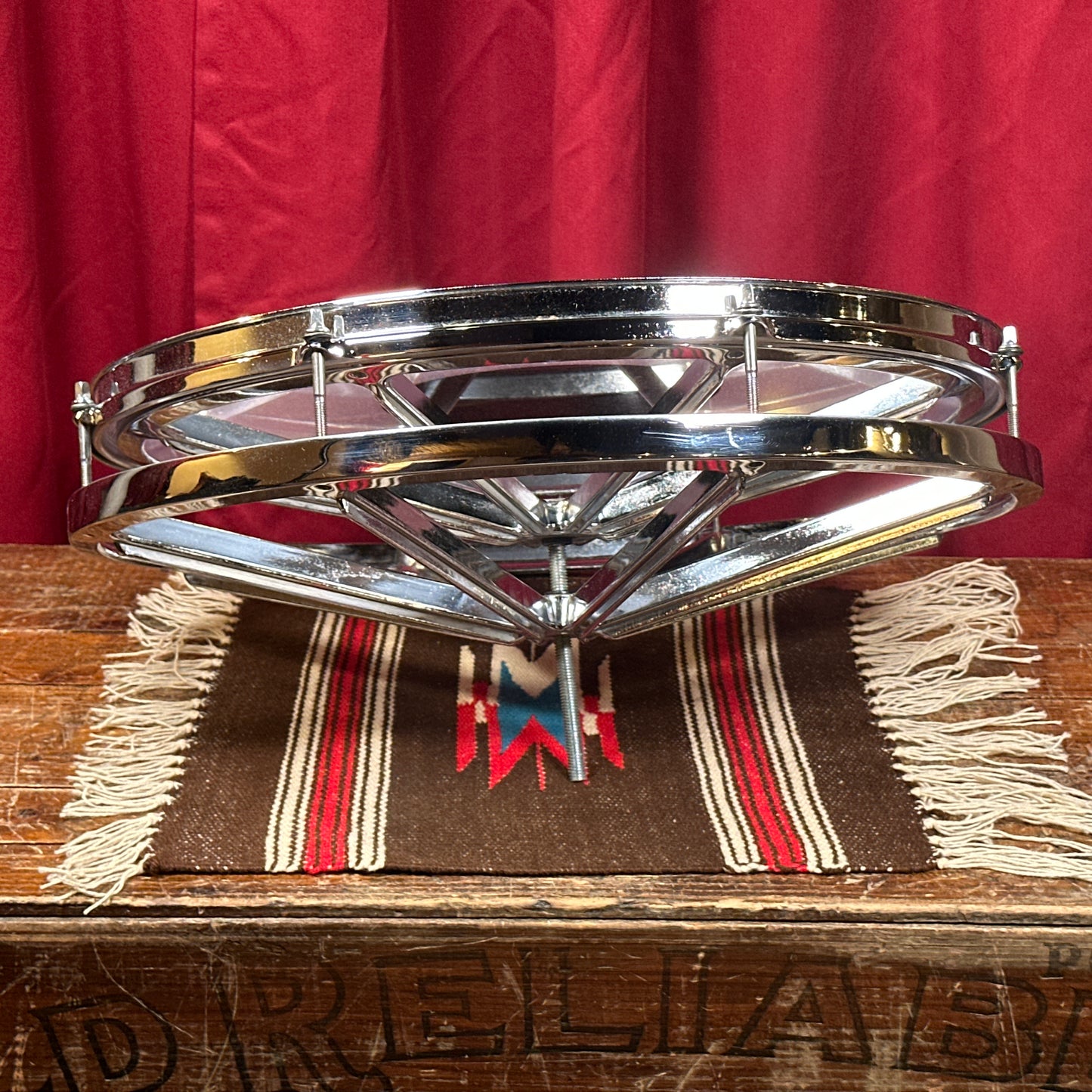 1970s Remo 18" Roto Tom Chrome Rototom Drum