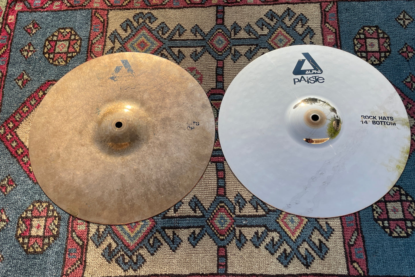 14" Paiste Alpha Rock Hats Hi-Hat Cymbal Pair 962g/1292g *Video Demo*