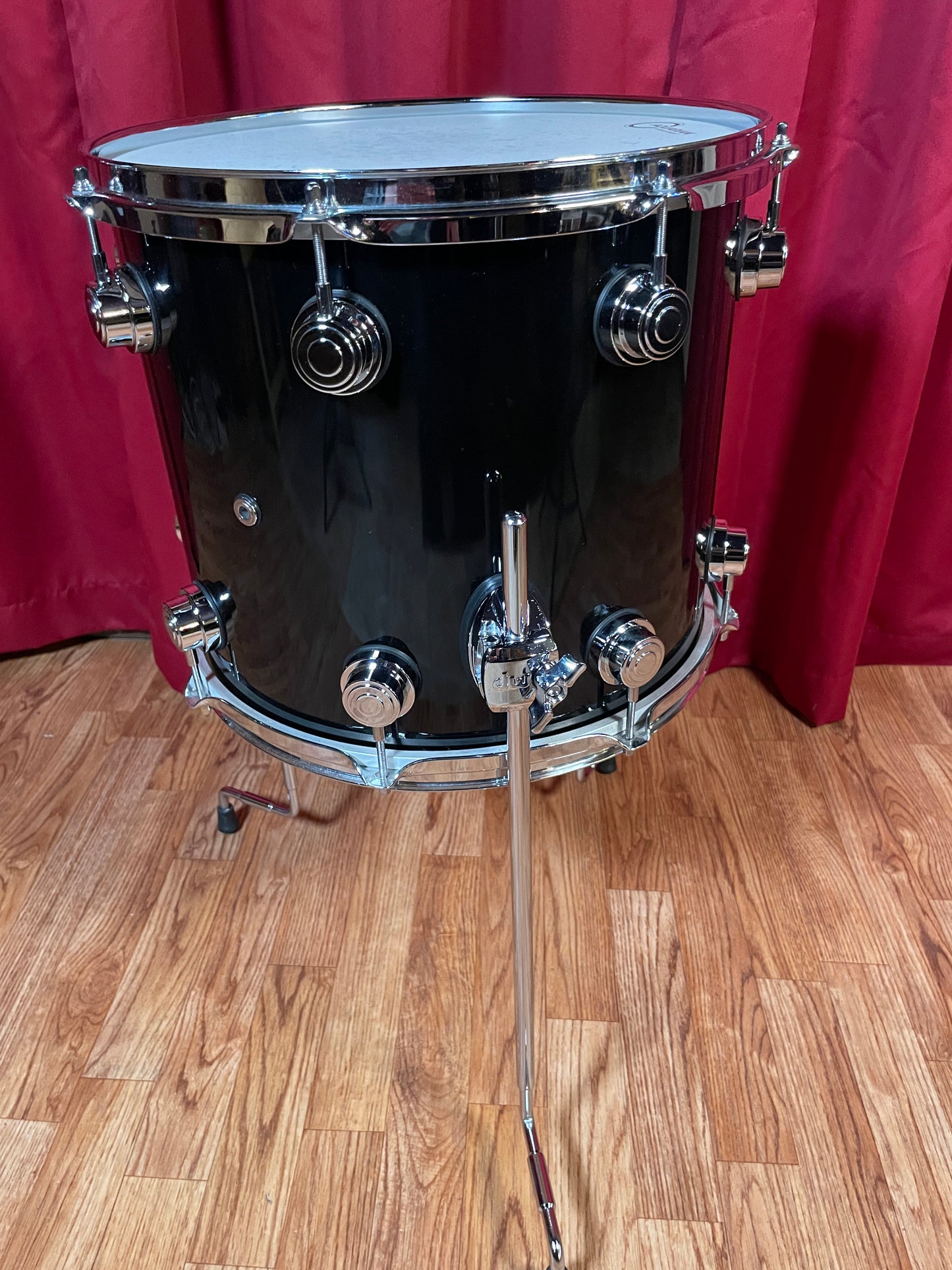 DW Collectors Maple 12x14 Floor Tom Drum Piano Black X-Shell Drum Workshop