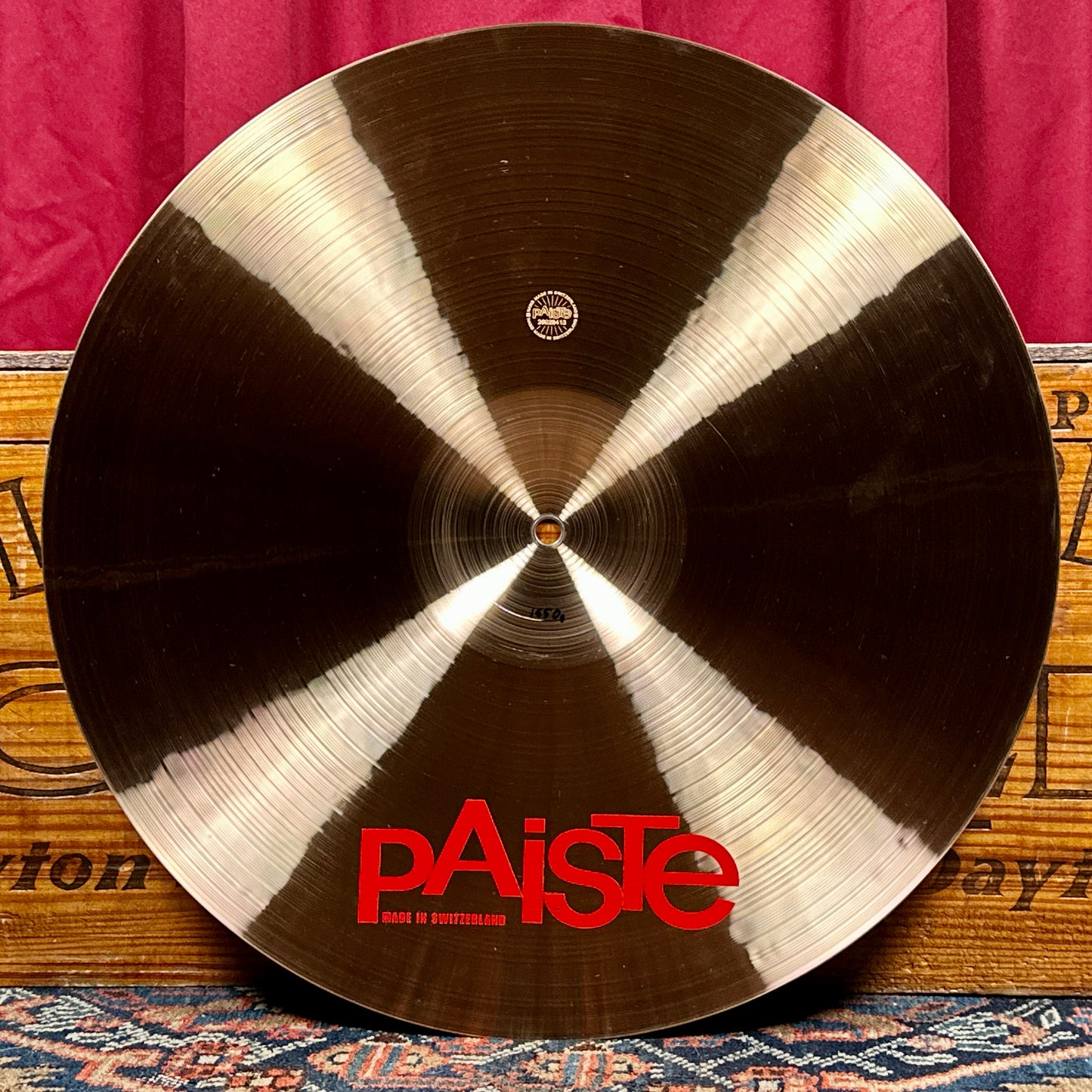 19" Paiste 2002 Crash Cymbal 1650g *Video*