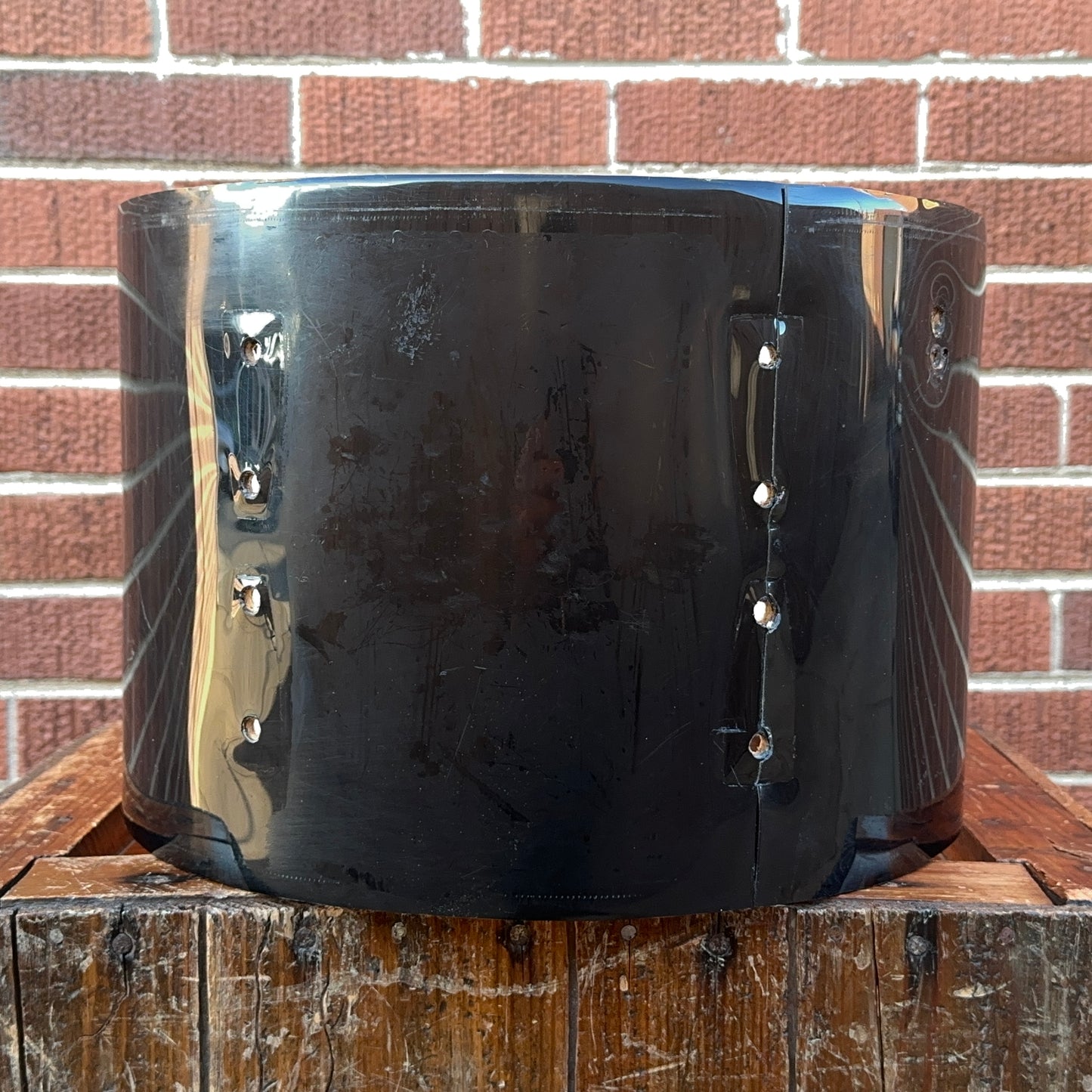 1960s Ludwig 9x13 Pre-Serial Super Classic Tom Drum Shell Black