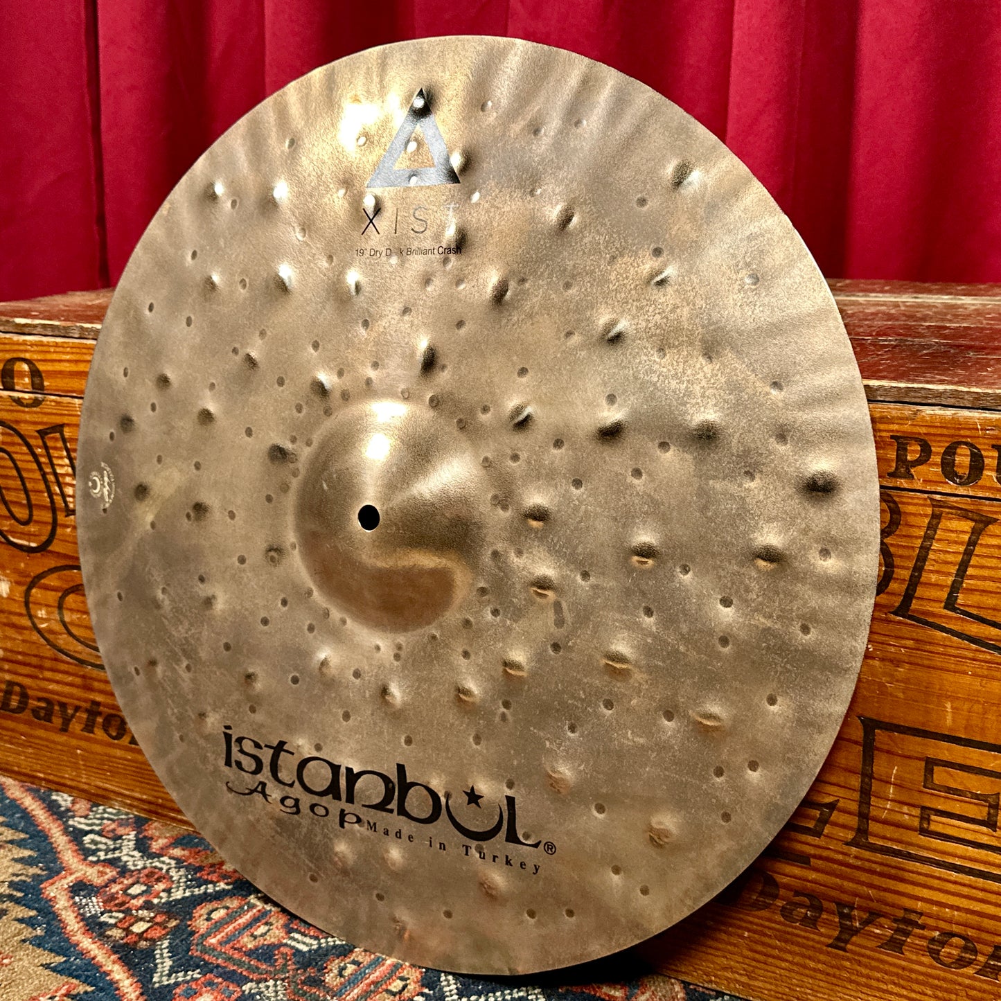 19" Istanbul Agop Xist Dry Dark Brilliant Crash Cymbal 1318g *Video*