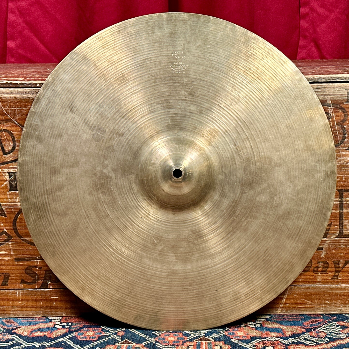 Rare 16" Zildjian A 1940s Trans Stamp Hi-Hat Cymbal Pair 1124g/1144g *Video Demo*