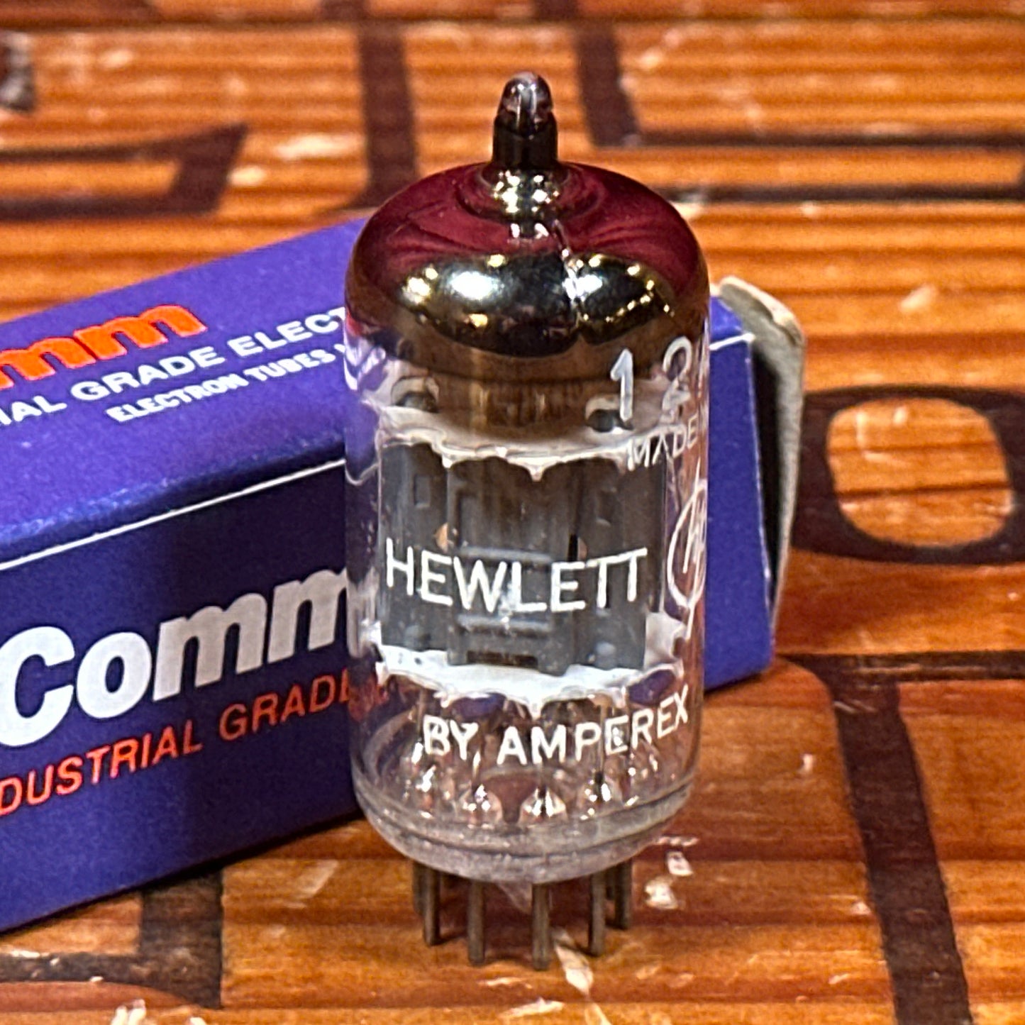 Vintage Hewlett Packard by Amperex 12AX7A Preamp Tube 12AX7 ECC83 Valve #283