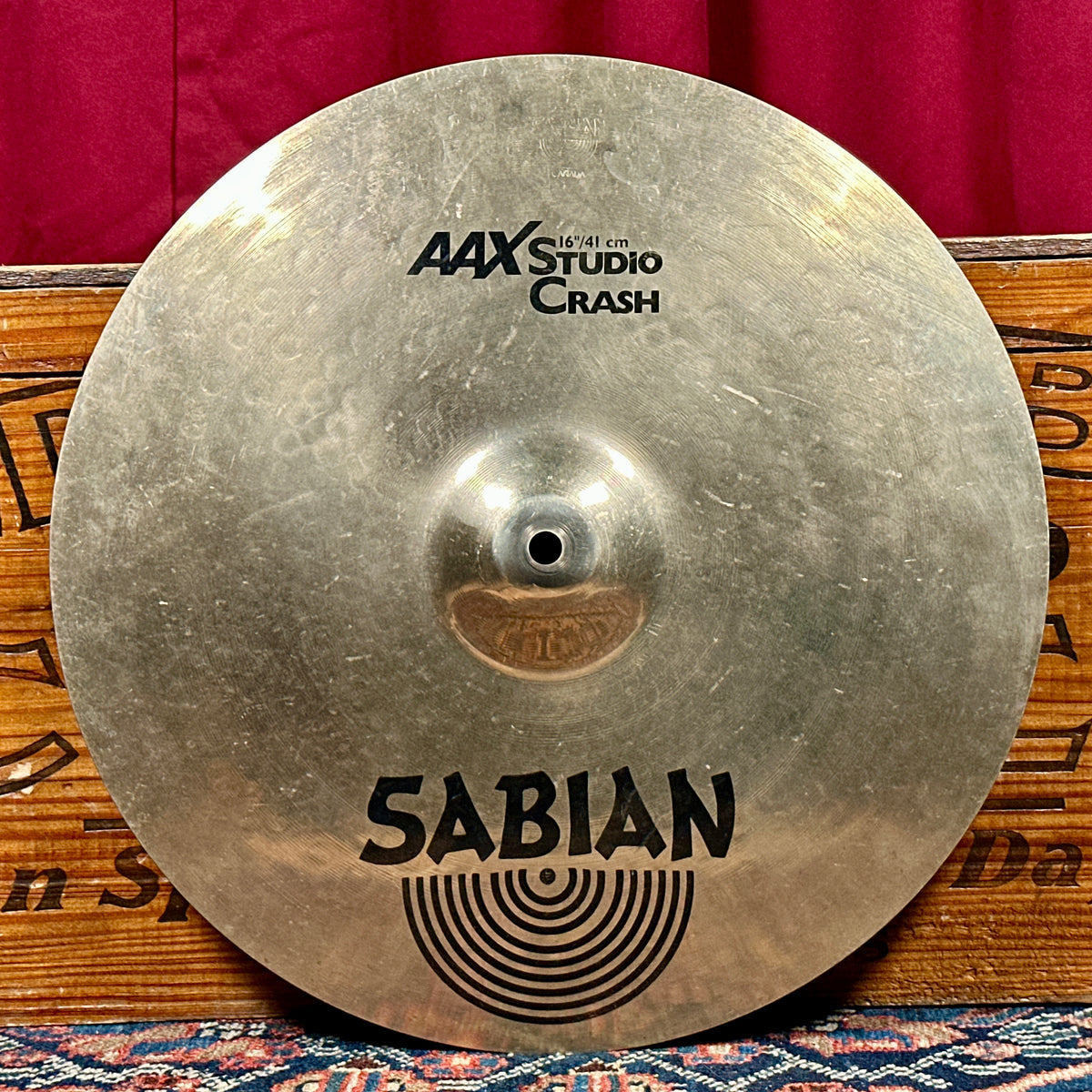16" Sabian AAX Studio Crash Cymbal 1030g *Video*
