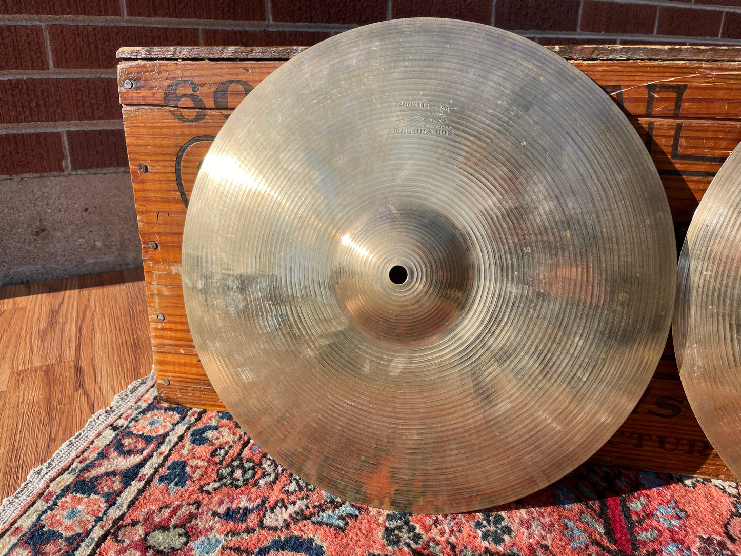 14" Paiste Formula 602 Pre-Serial Hi-Hat Cymbal Pair 832g/910g