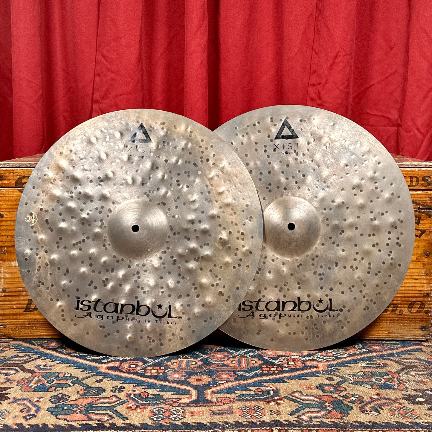 17" Istanbul Agop Xist Dry Dark Hi-Hat Cymbal Pair 1114g/1534g *Video Demo*