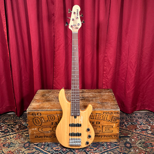 Yamaha BBN5 5-String Bass Guitar Natural w/ Hardshell Case