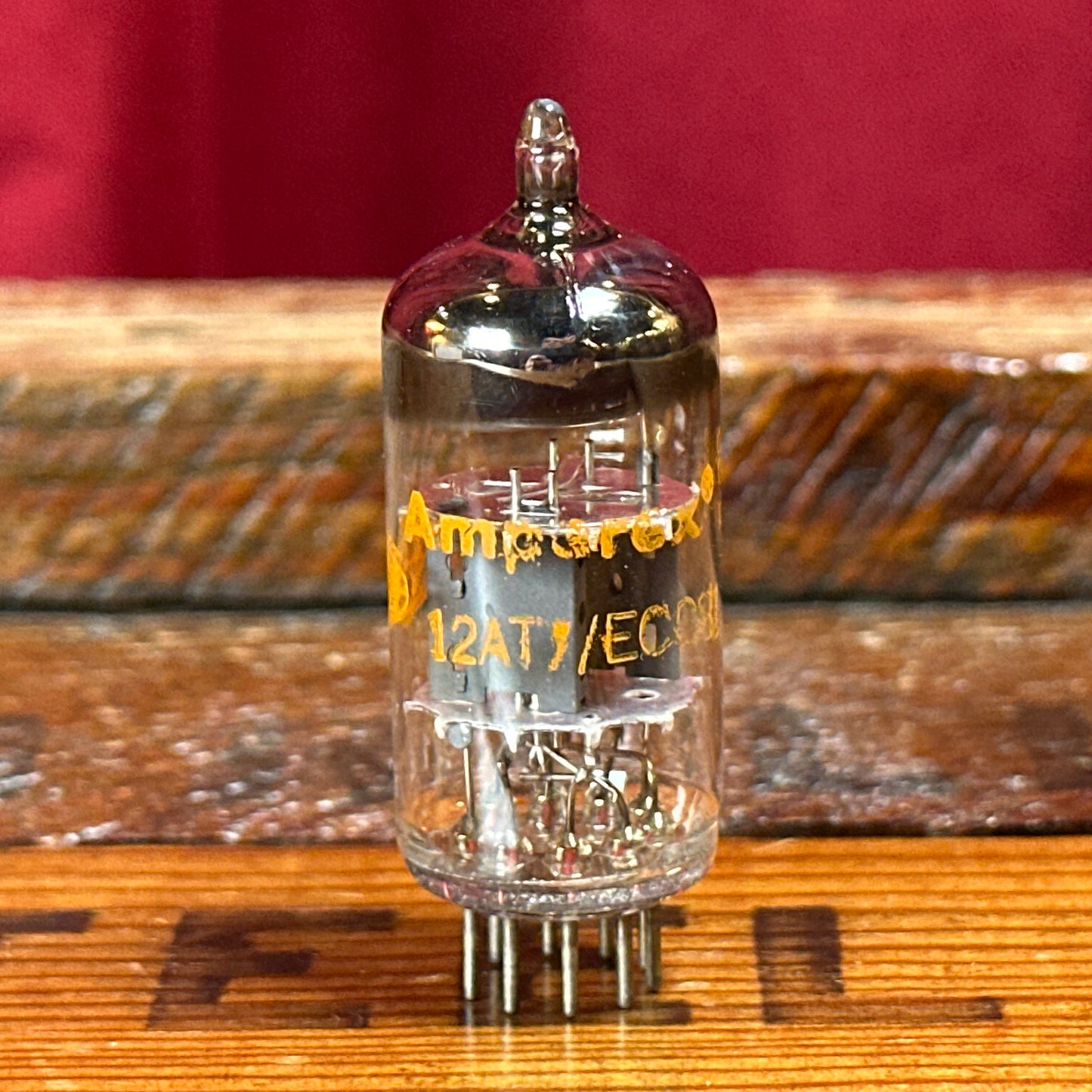 Vintage Amperex 12AT7 Preamp Tube ECC81 Valve Mullard Blackburn Factory #246
