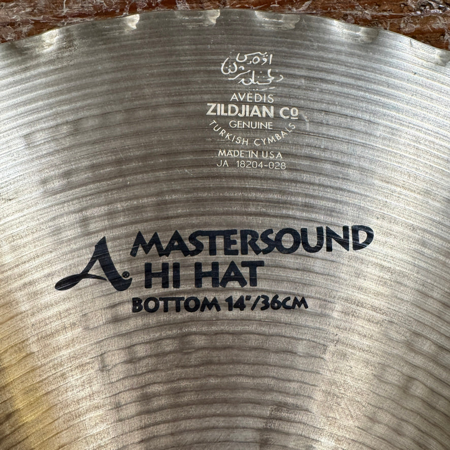 14" Zildjian A Mastersound Hi-Hat Cymbal Pair 1178g/1528g *Video Demo*