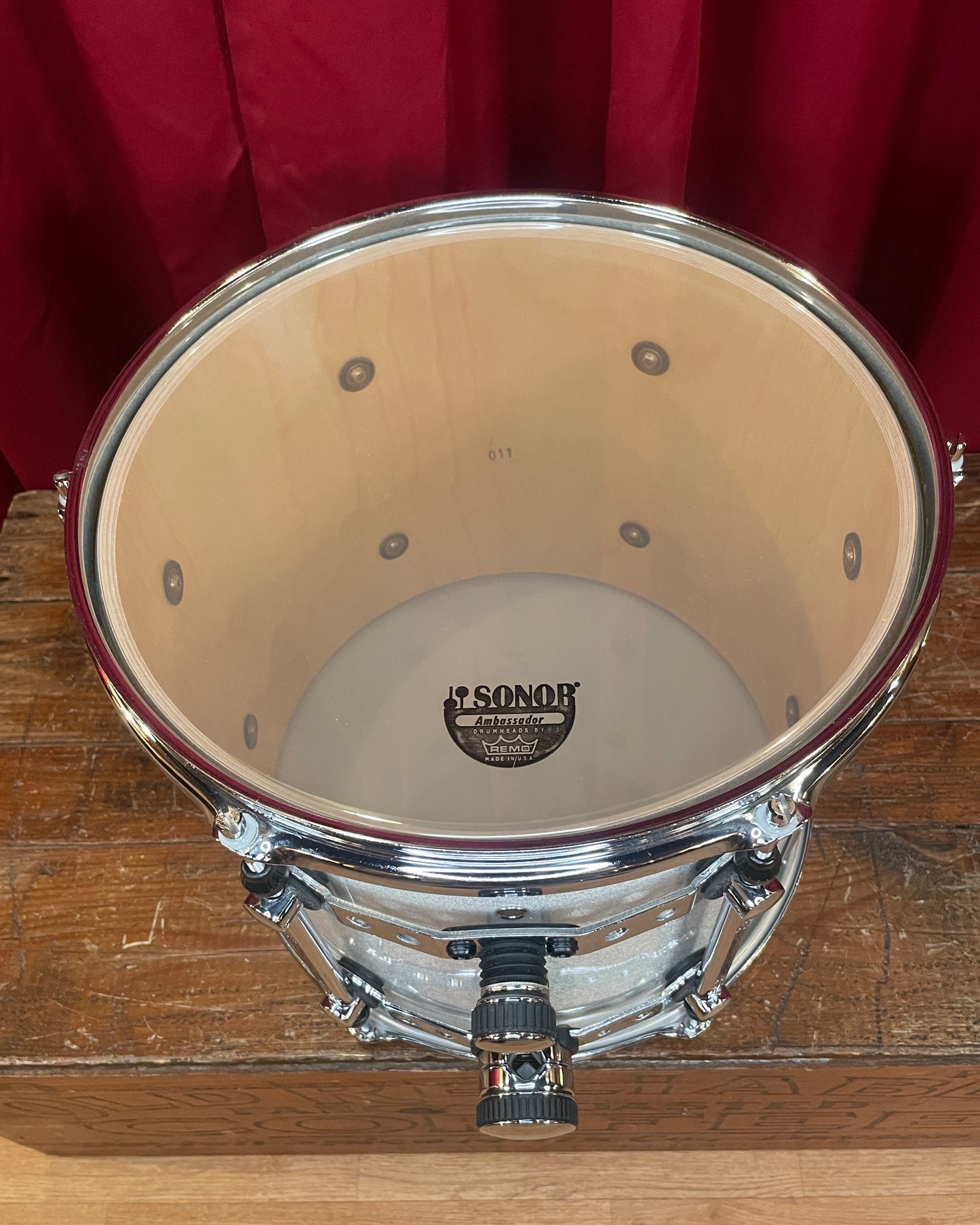 Sonor Designer Series 13" Maple Light Tom Single White Sparkle 11x13 13x11