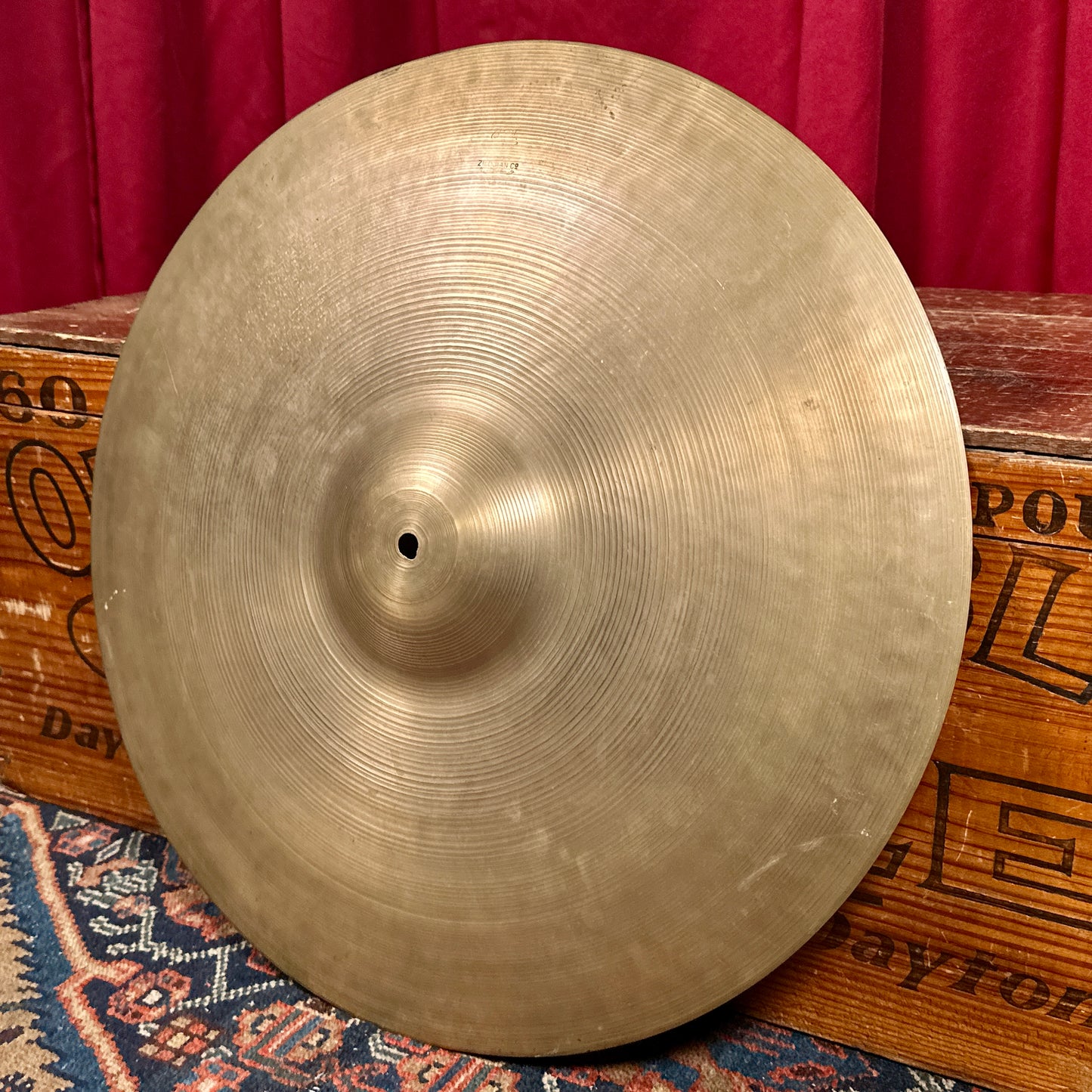 20" Zildjian A 1940s-1950s Trans Stamp Ride Cymbal 2080g *Video Demo*