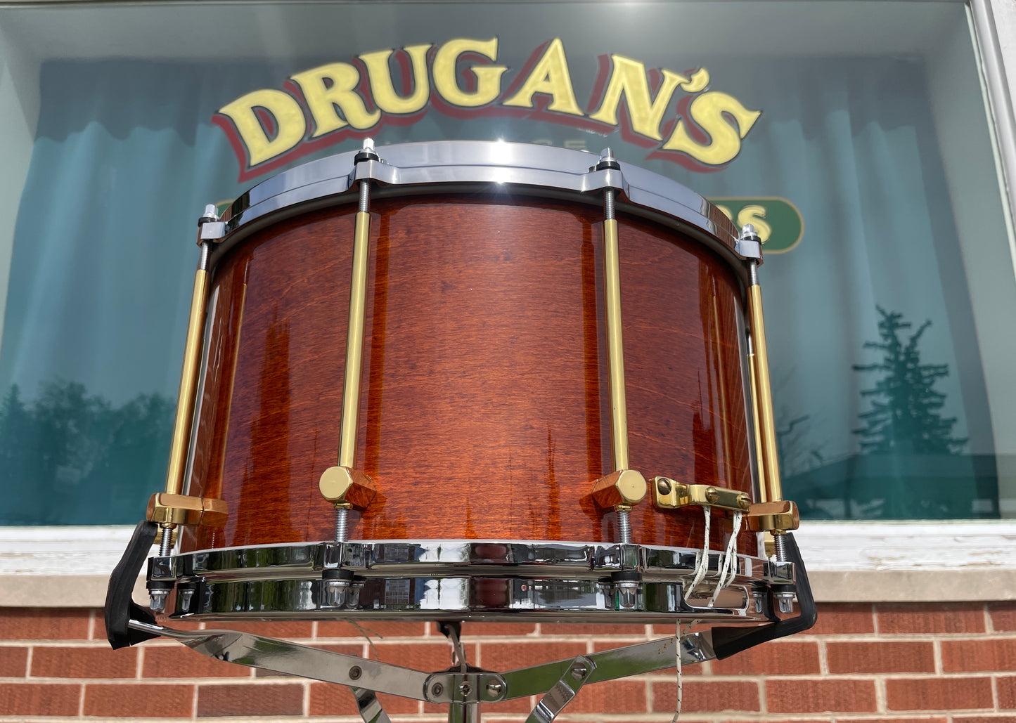 Noble & Cooley 8x14 Solid Maple Shell Snare Drum Amber Honey