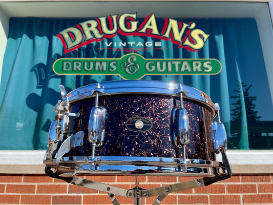 1960-1962 Slingerland 5.5x14 No. 143 Gene Krupa Radio King Snare Drum Capri Pearl