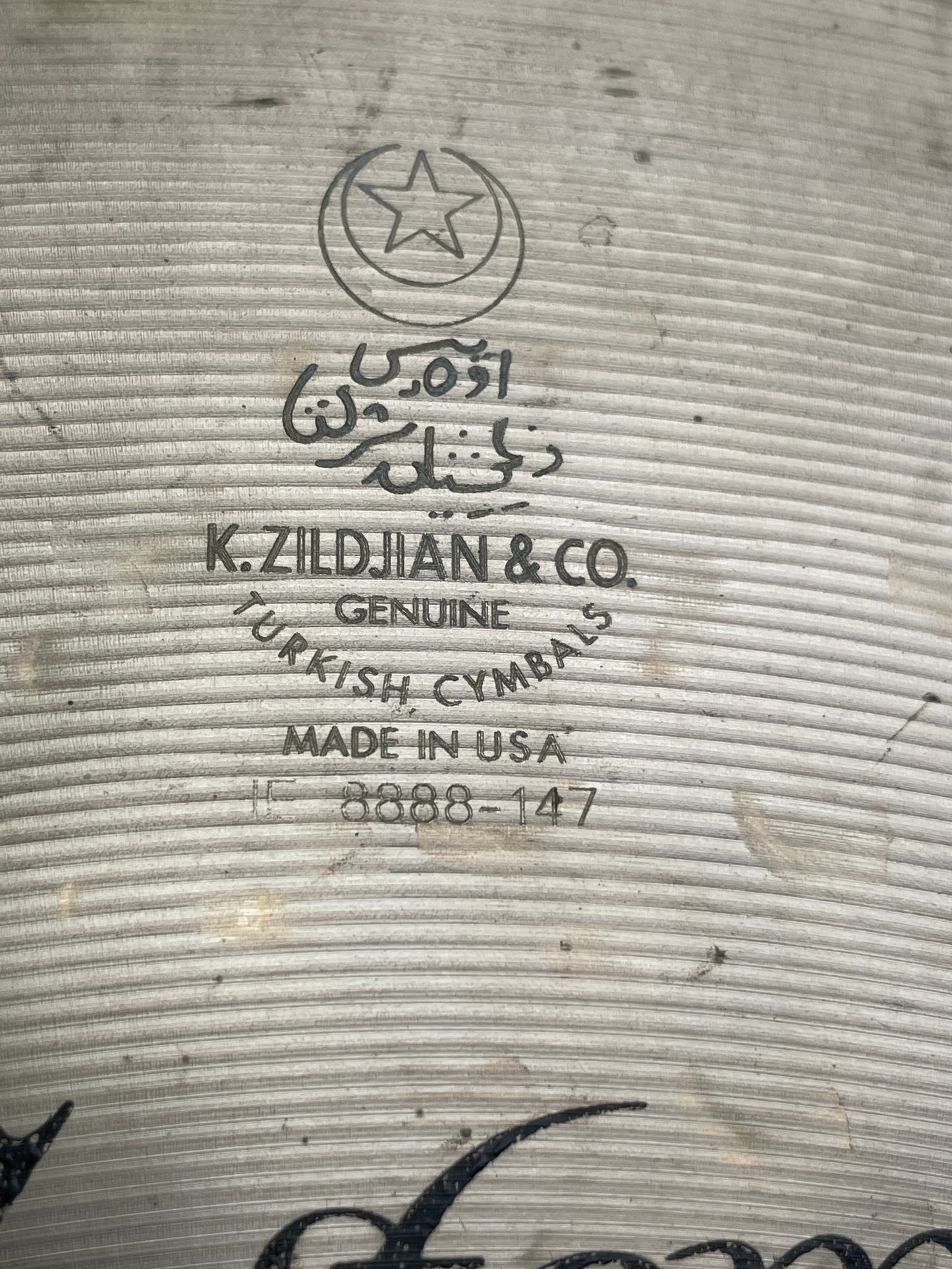 15" Zildjian K Custom Dark Crash Cymbal 930g
