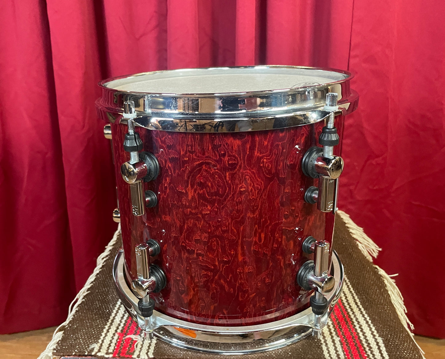 Sonor Designer Series 10" Maple Light Tom Single Stain Red 9x10 10x9