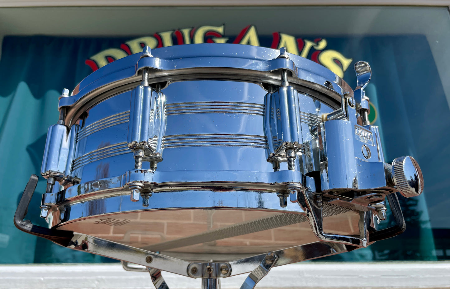 1980s Tama 5x14 No. 8005 Imperialstar King Beat Seamless Steel Snare Drum