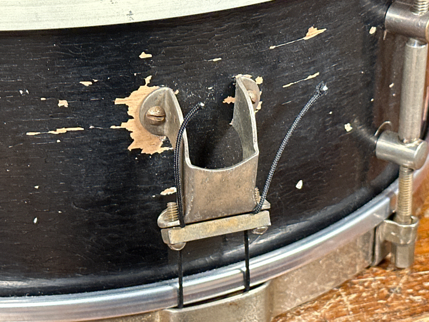 1940s Drum Master 5.5x13 Vintage Sears Roebuck Snare Drum Black