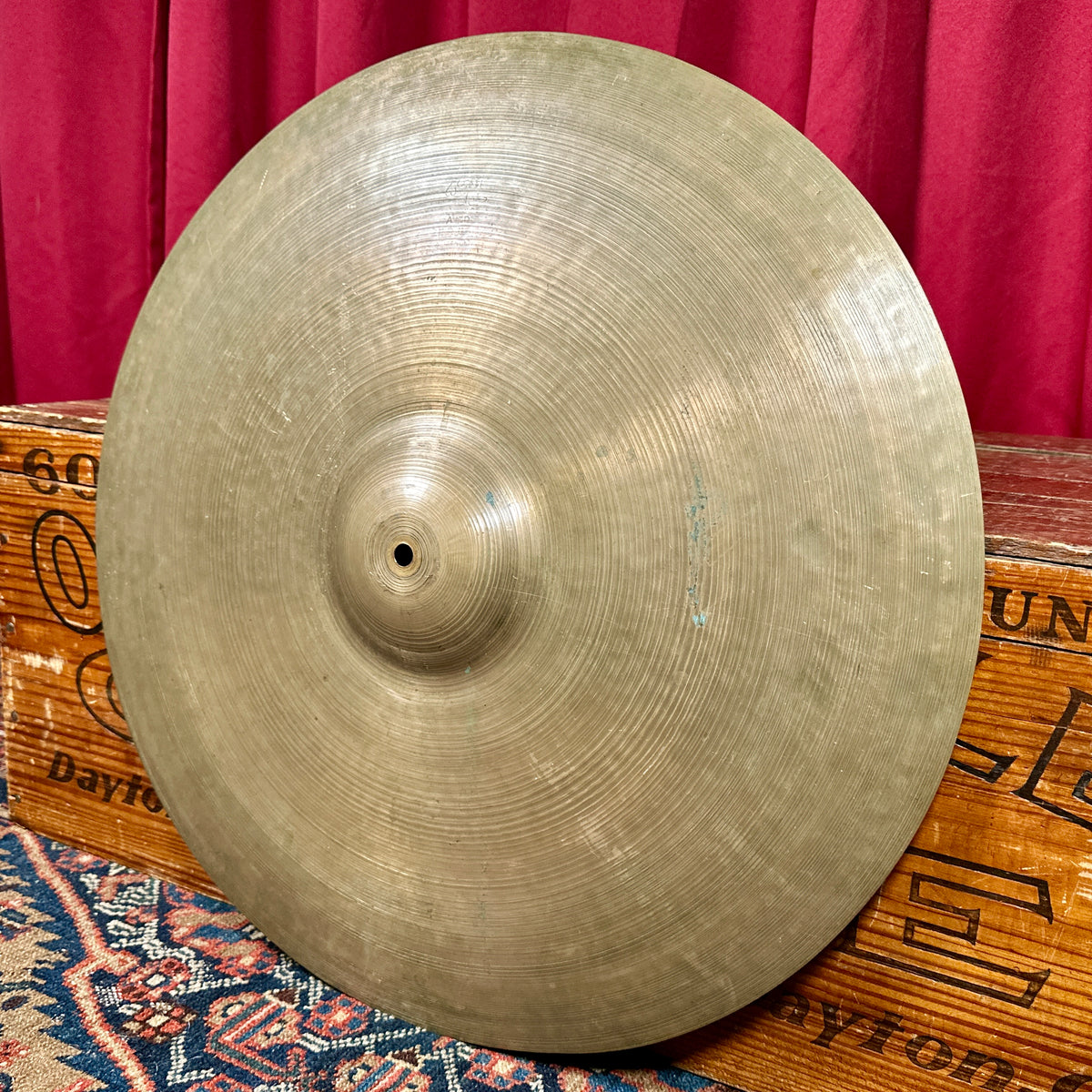 22" Zildjian A 1950s-1960s Large Block Stamp Ride Cymbal 2978g