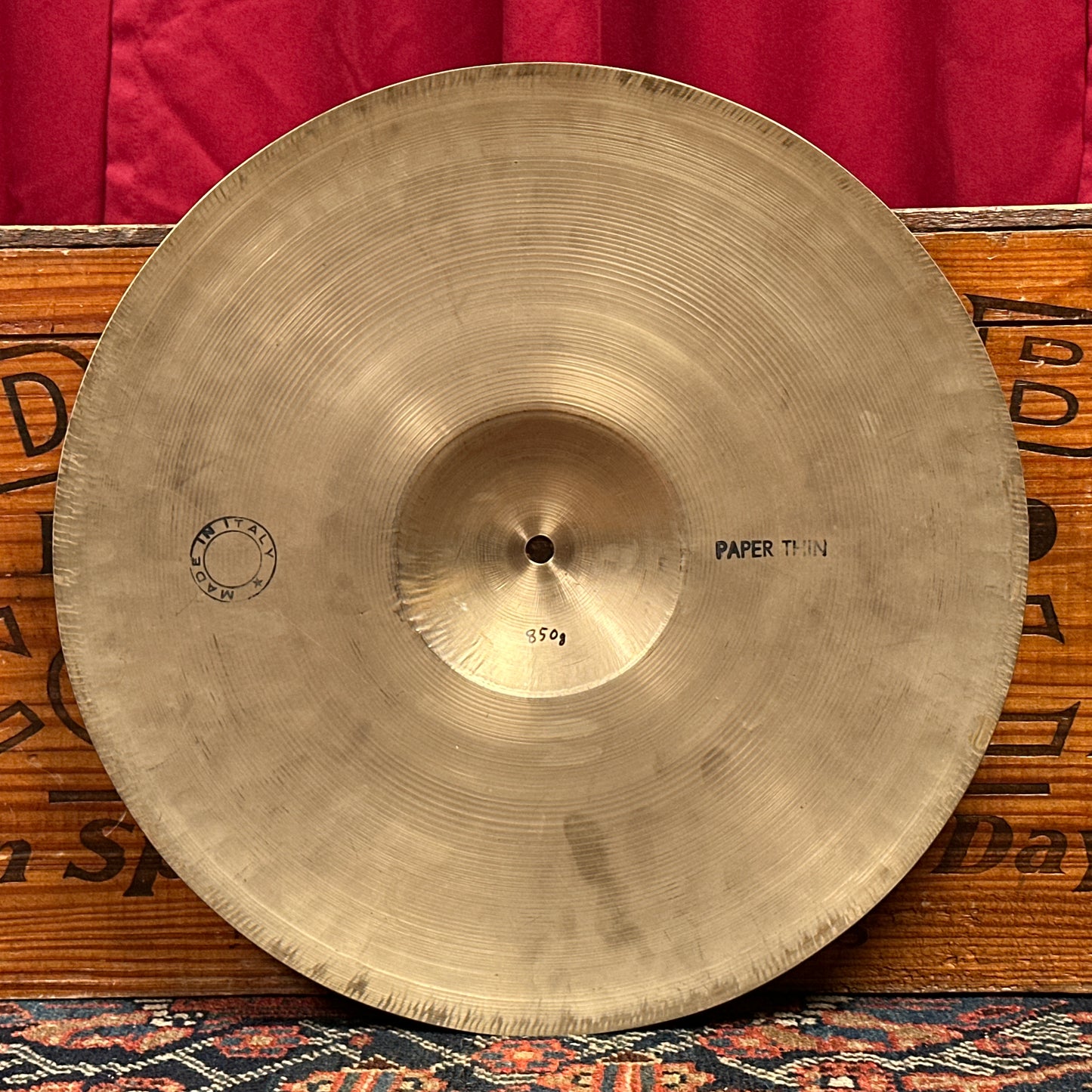 15" Zanchi Vibra F&F 1950s Paper Thin Hi-Hat Cymbal Pair 850g/948g Pre-UFIP Made in Italy *Video Demo*