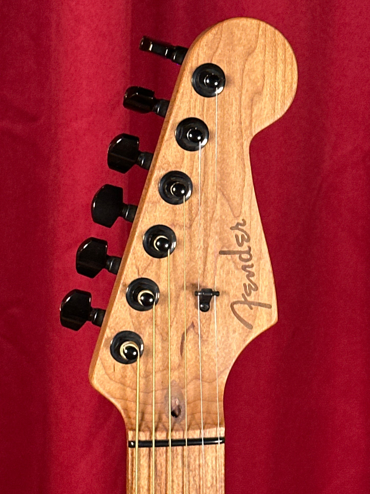 2022 Fender Mod Shop Acoustasonic Stratocaster Black w/ OHSC