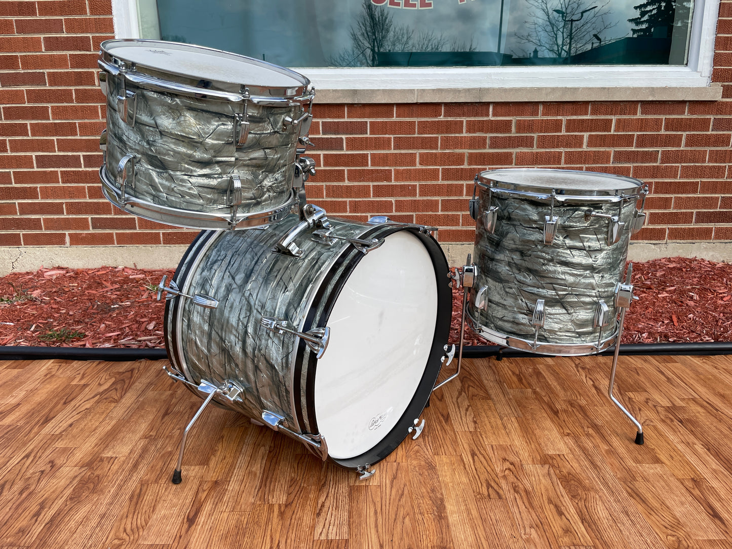 1968 Ludwig Down Beat Drum Set Sky Blue Pearl 20/12/14