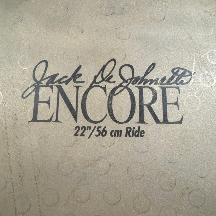 22" Sabian Jack DeJohnette Encore Ride Cymbal 3492g *Video Demo*