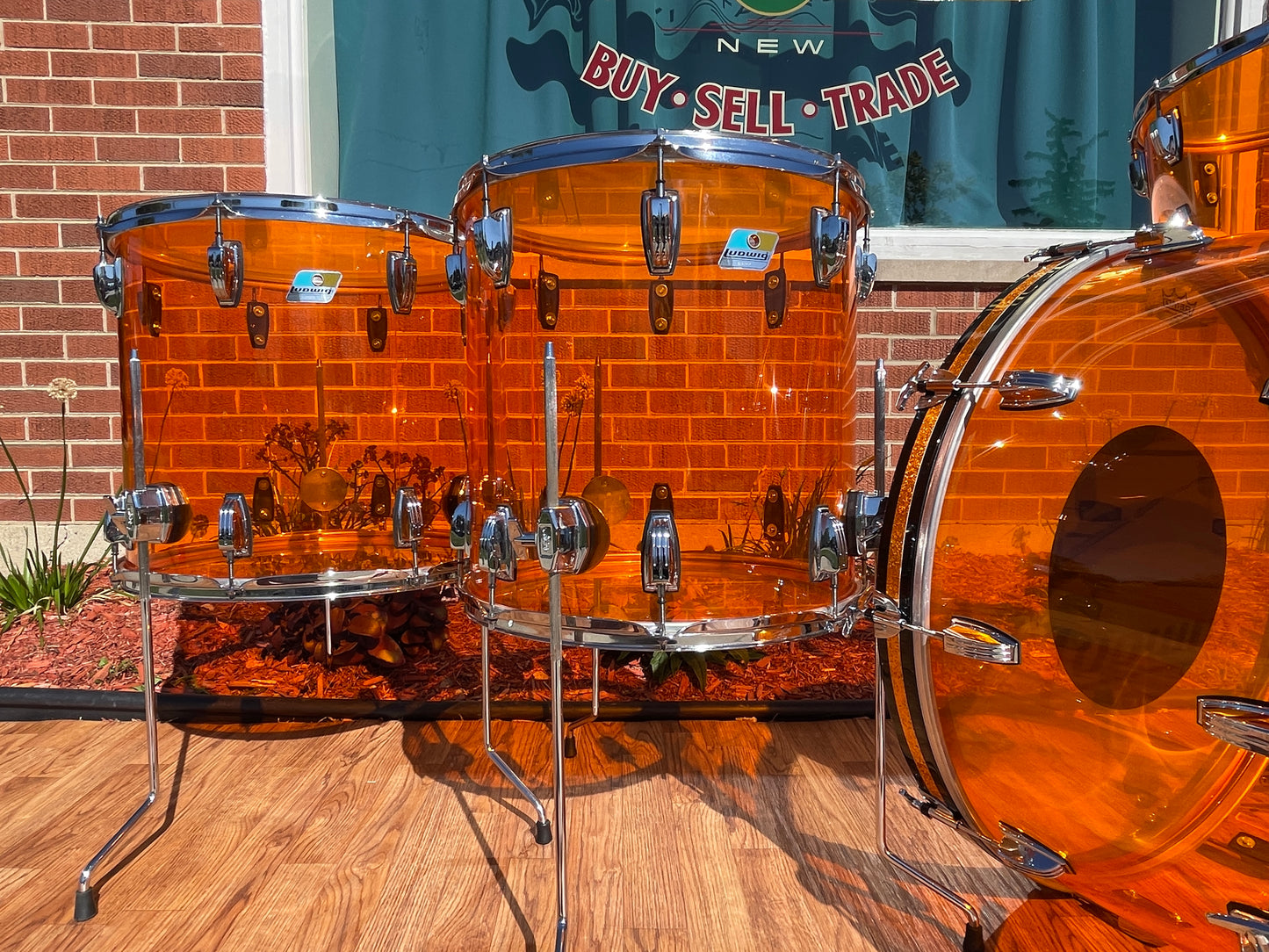 Ludwig Vistalite Reissue Zep Outfit Drum Set 26/14/16/18