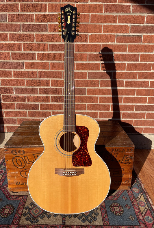 1995 Guild JF30-12-BL 12-String Jumbo Acoustic Guitar w/ OHSC Blonde