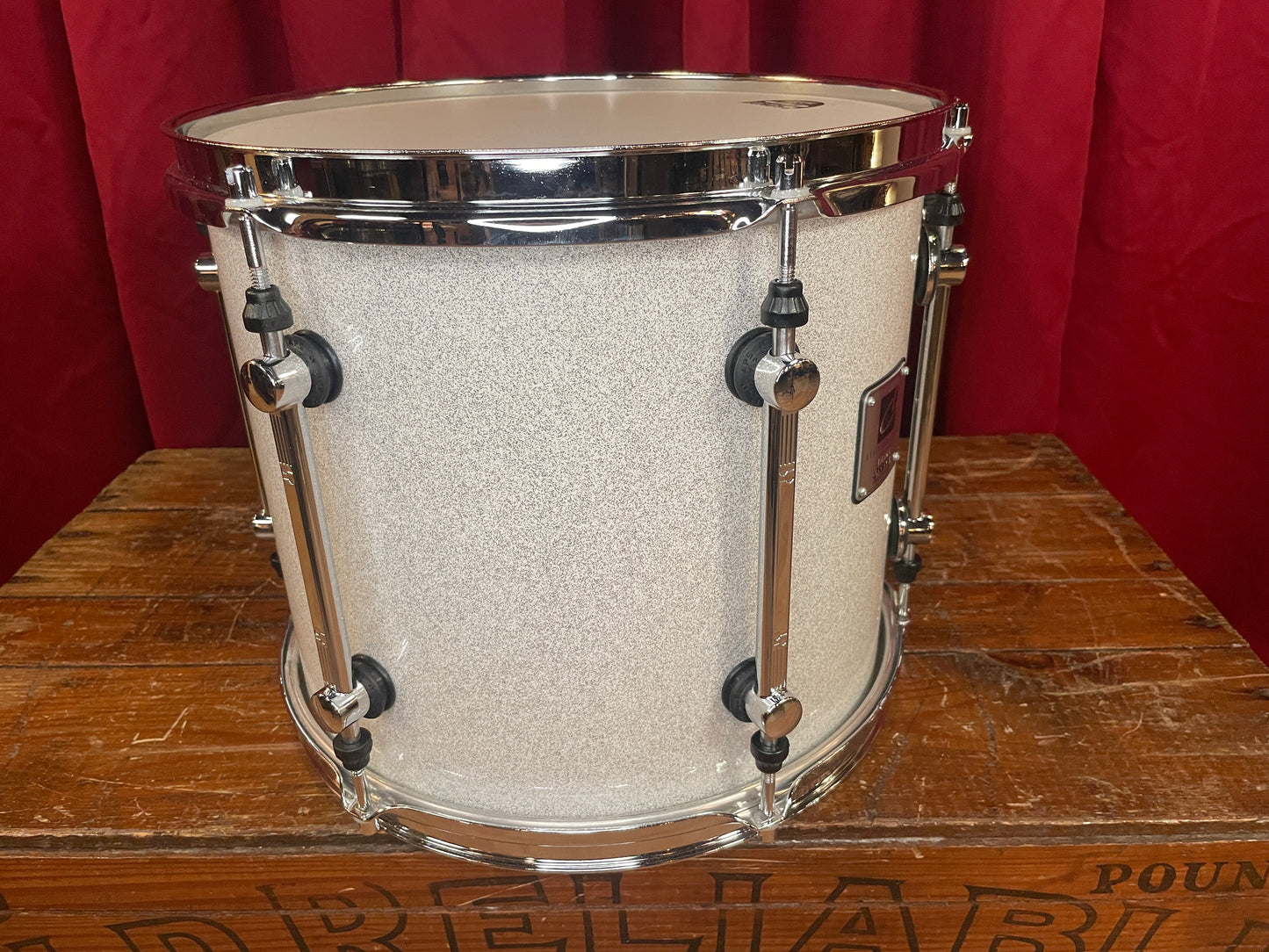 Sonor Designer Series 13" Maple Light Tom Single White Sparkle 11x13 13x11