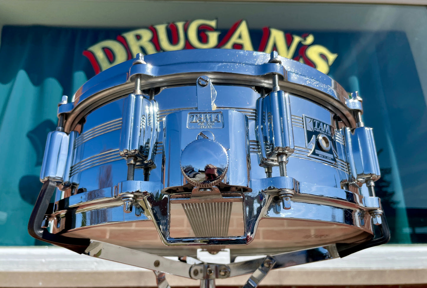 1980s Tama 5x14 No. 8005 Imperialstar King Beat Seamless Steel Snare Drum
