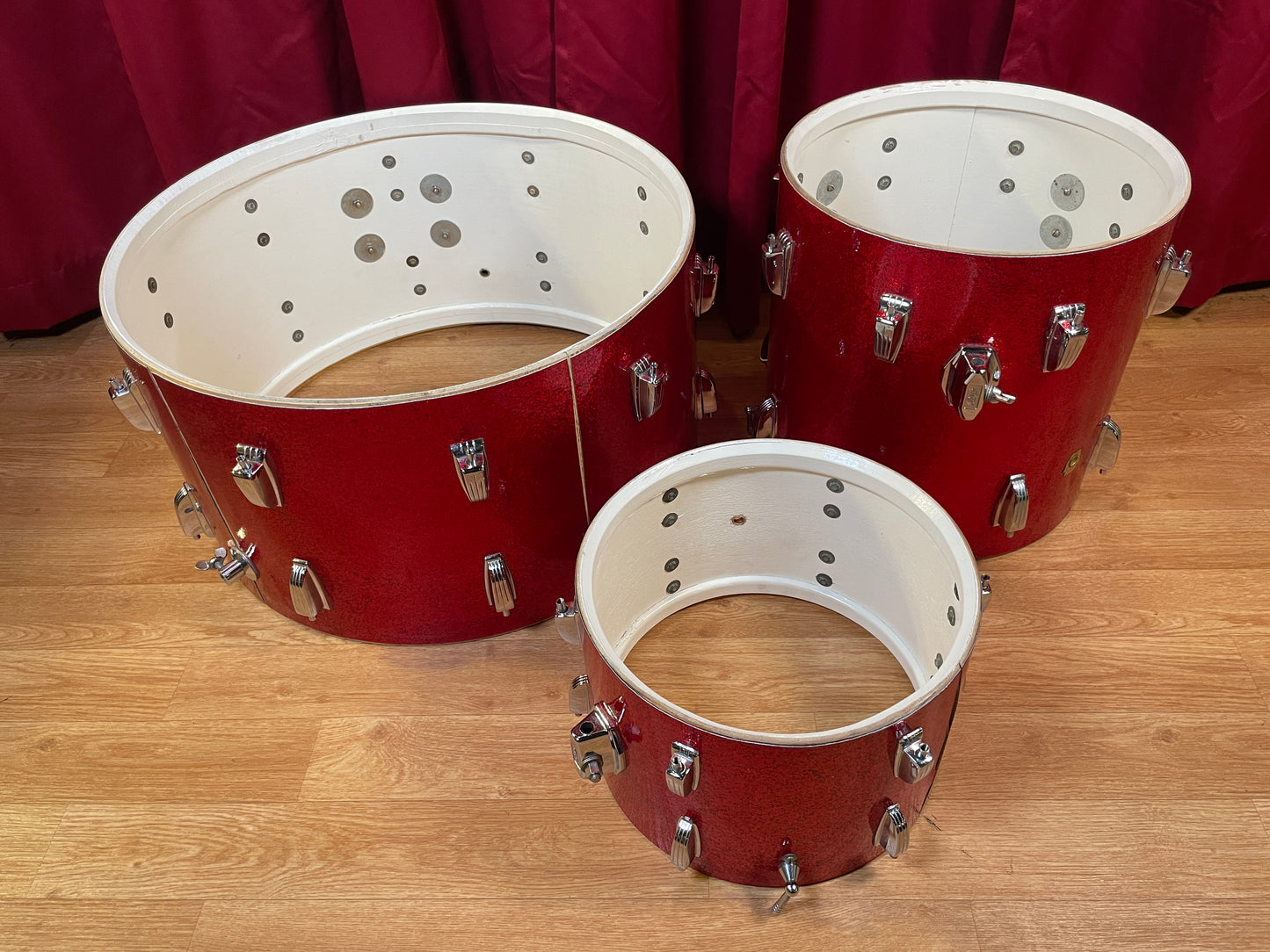 1960s Ludwig New Yorker Drum Set Red Sparkle 22/12/14 *Video Demo*