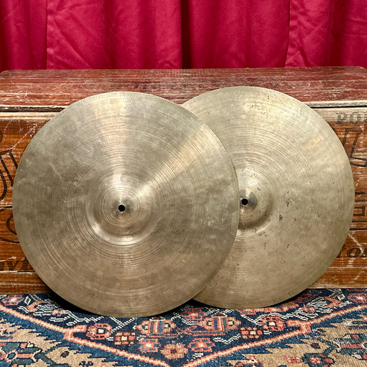 14" K. Zildjian Istanbul Old Stamp IIIa 1950s Hi-Hat Cymbal Pair 705g/745g *Video Demo*