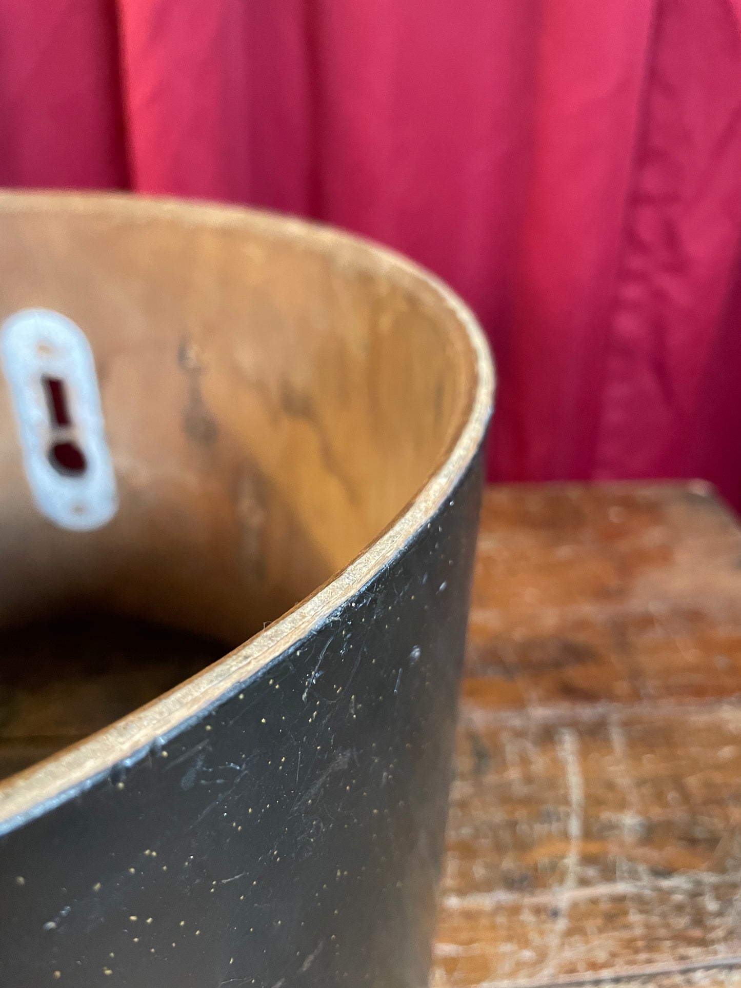 1971 Sonor Teardrop 8x12 Tom Shell Black Silver Speckle 30cm