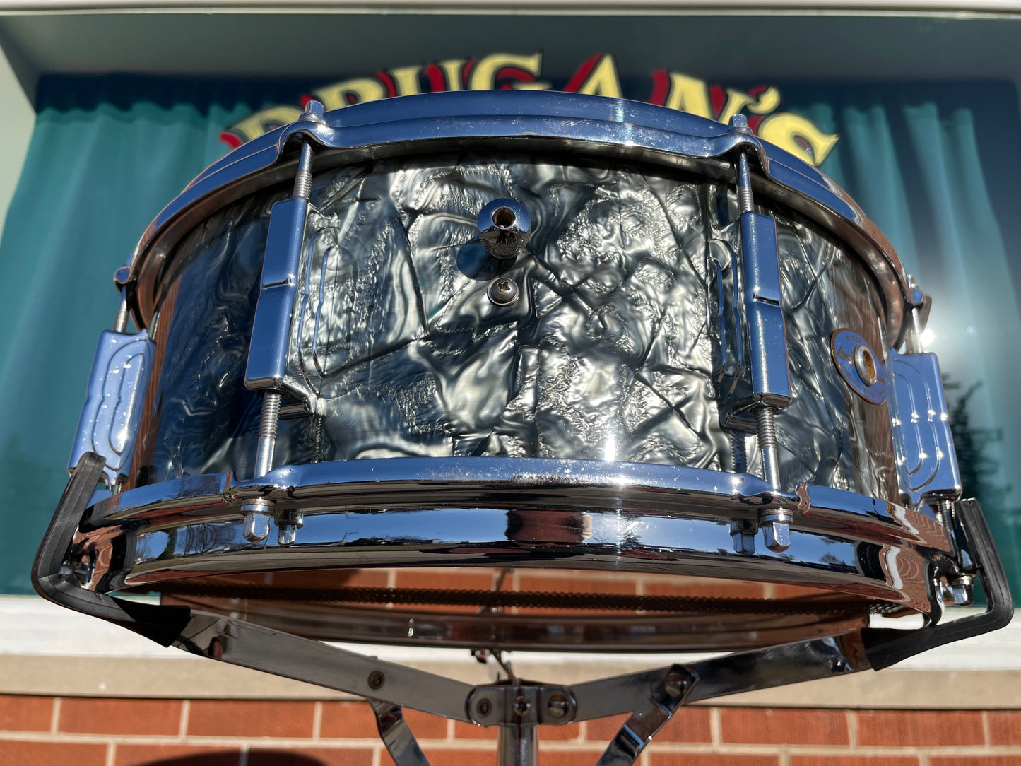 1964 Leedy by Slingerland 5.5x14 No. 390 Shelly Manne Model Snare Drum Black Diamond Pearl Slingerleedy