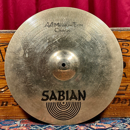 16" Sabian AA Medium Thin Crash Cymbal 1060g *Video*