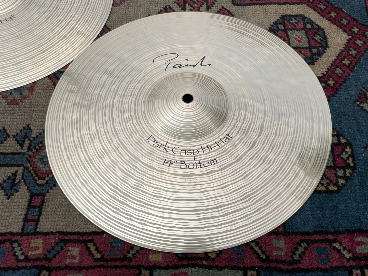 14" Paiste Signature Dark Crisp Cymbal Hi-Hat Cymbal Pair 884g/1478g