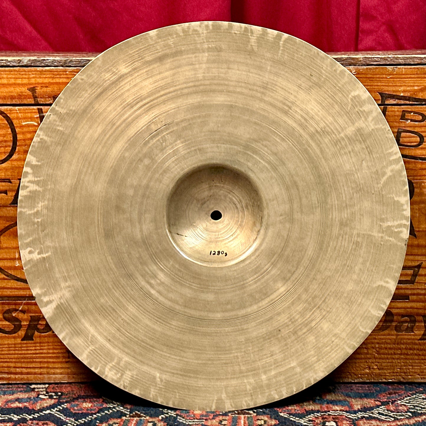 14" K. Zildjian Constantinople 1910s-1920s Trap Ride Cymbal 1280g *Video Demo*