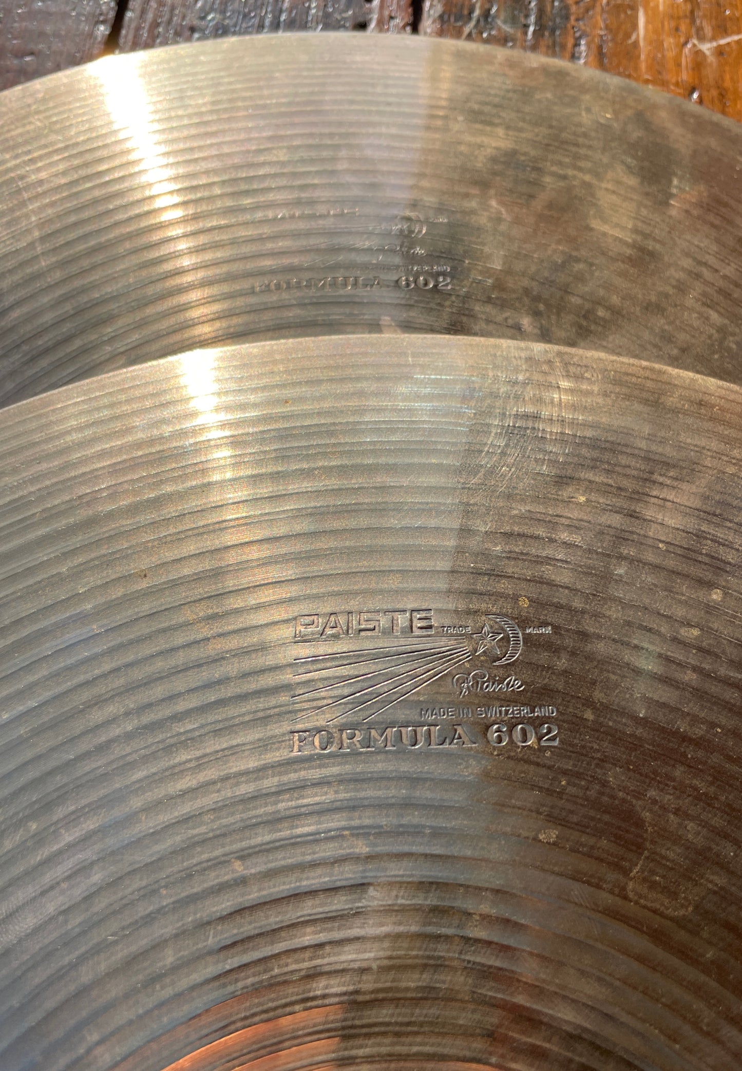 14" Paiste Formula 602 Pre-Serial Hi-Hat Cymbal Pair 832g/910g