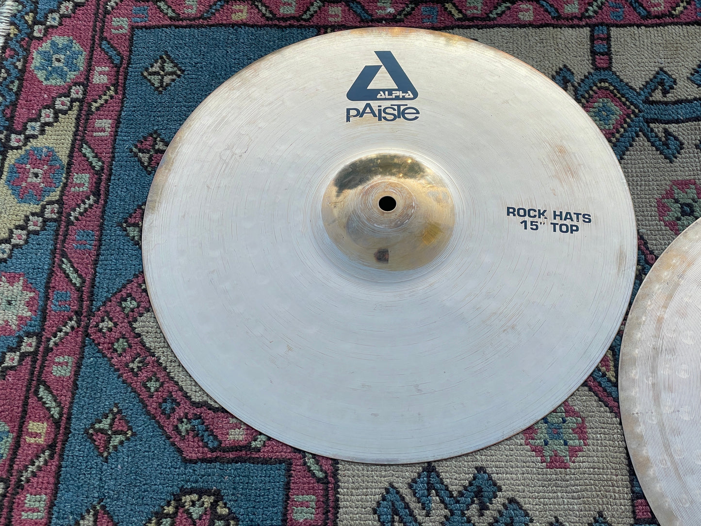 15" Paiste Alpha Rock Hats Hi-Hat Cymbal Pair 1141g/1575g *Video Demo*