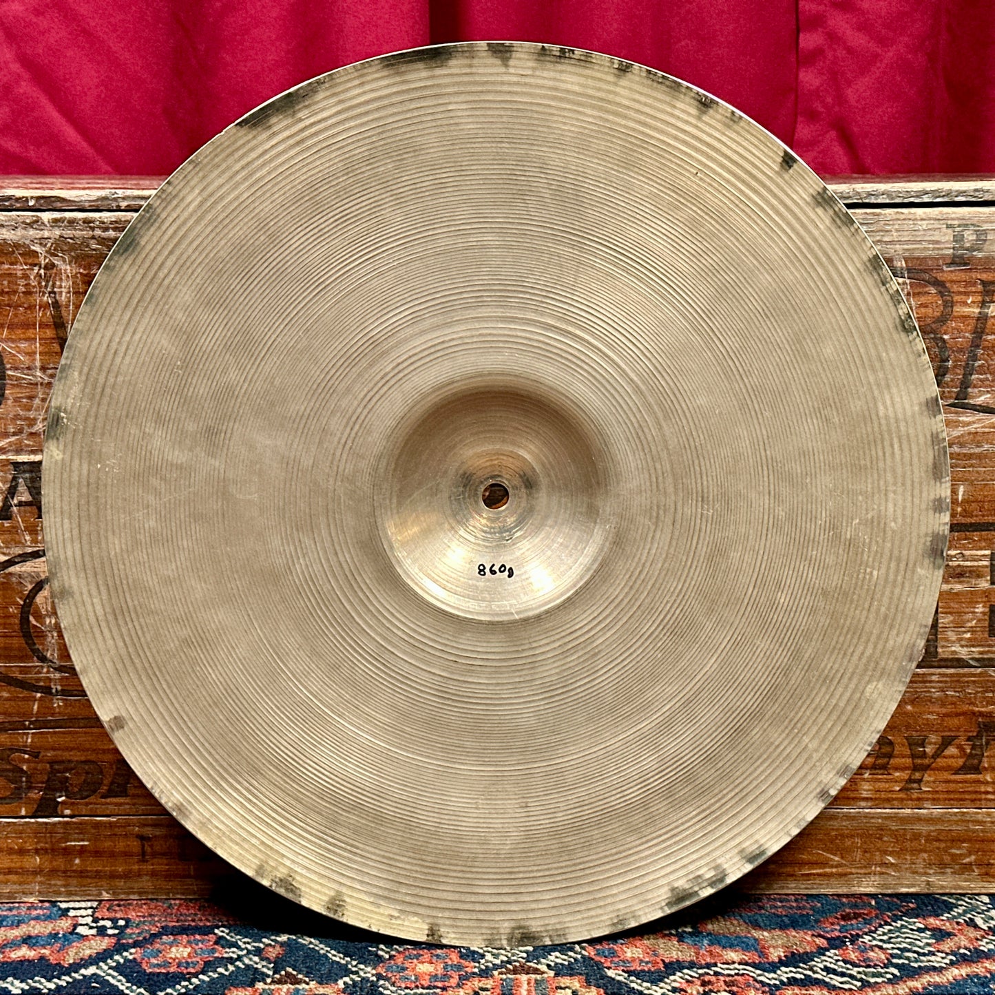 15" Zildjian A 1940s-1950s Trans Stamp Hi-Hat Cymbal Pair 754g/860g *Video Demo*