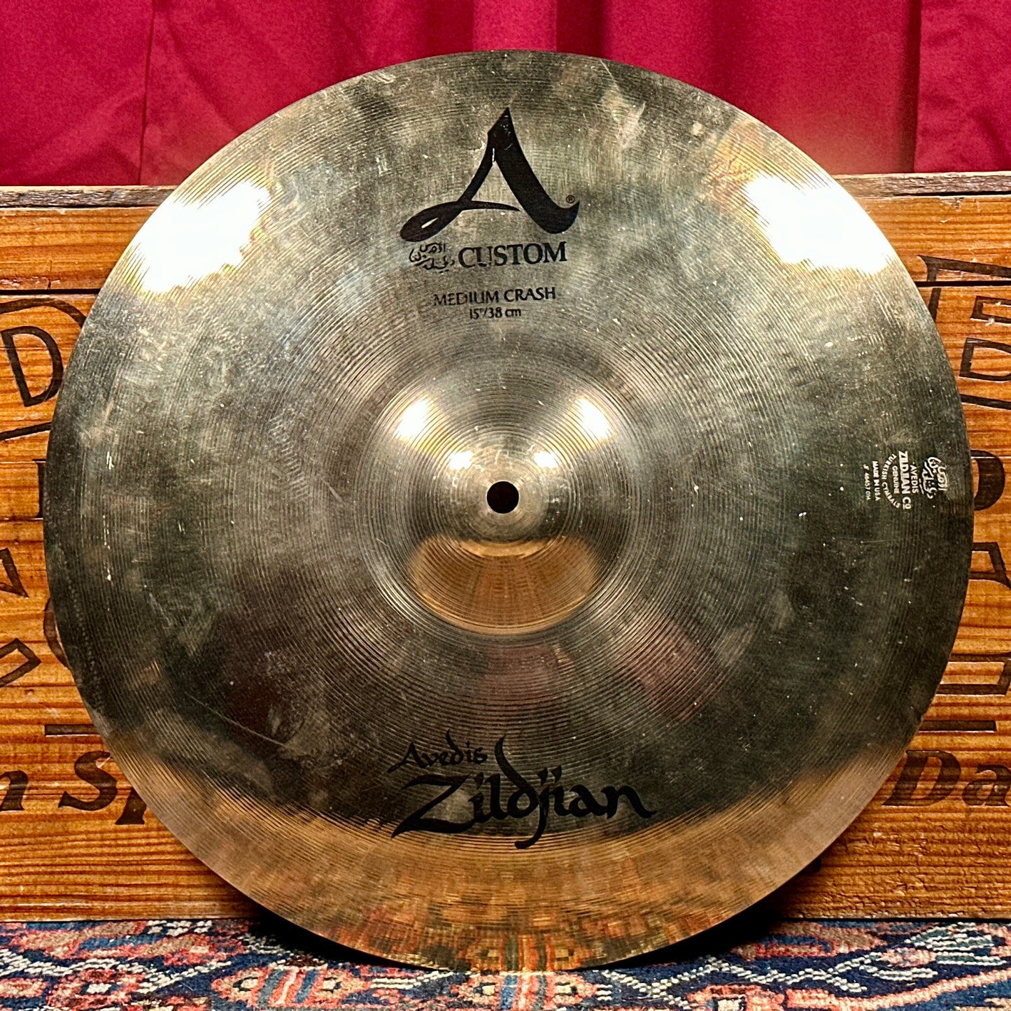 15" Zildjian A Custom Medium Crash Cymbal 1014g *Video*