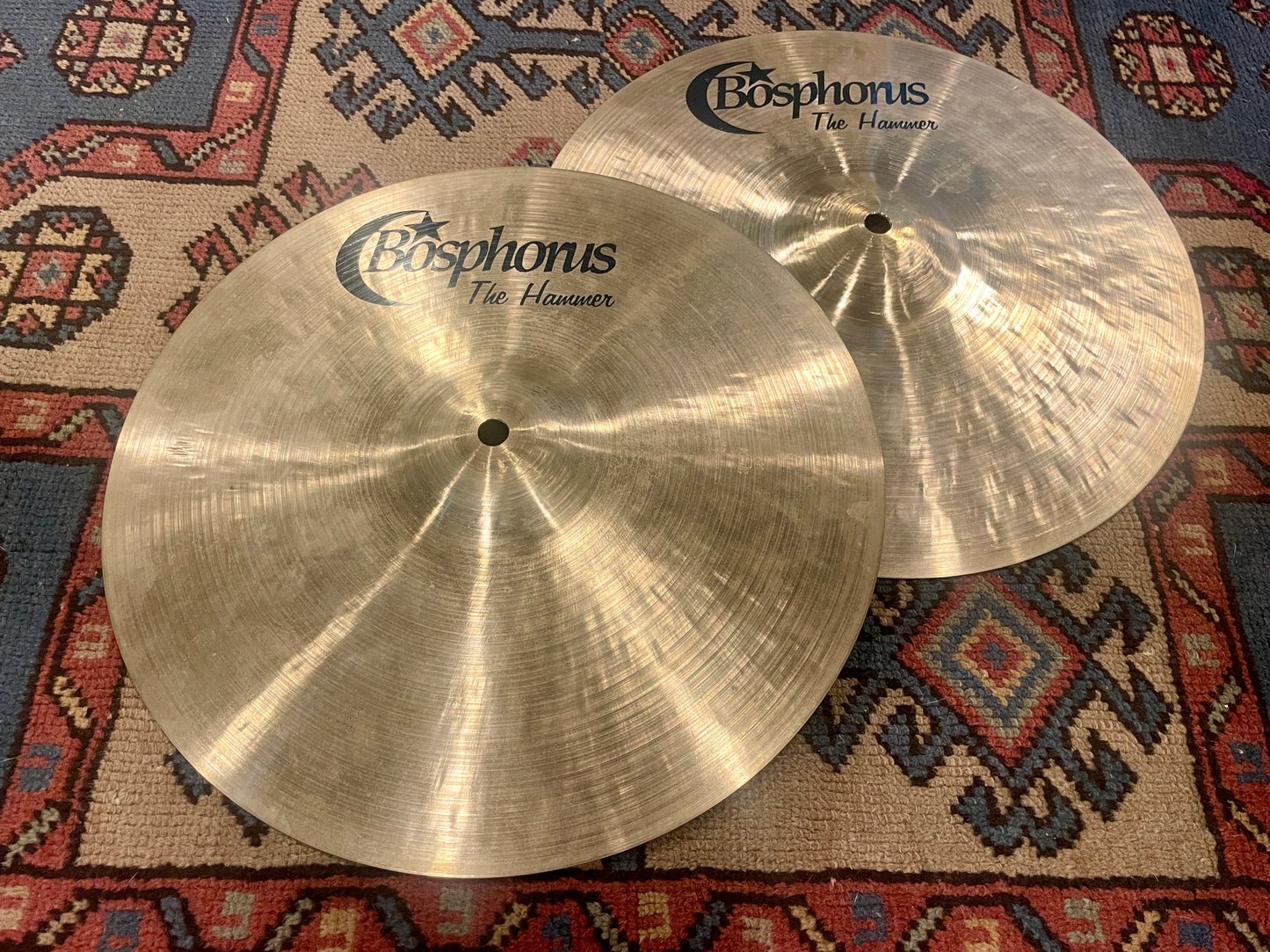 14" Bosphorus "The Hammer" Jeff Hamilton Signature Hi-Hat Cymbal Pair 840g/1254g *Video Demo*