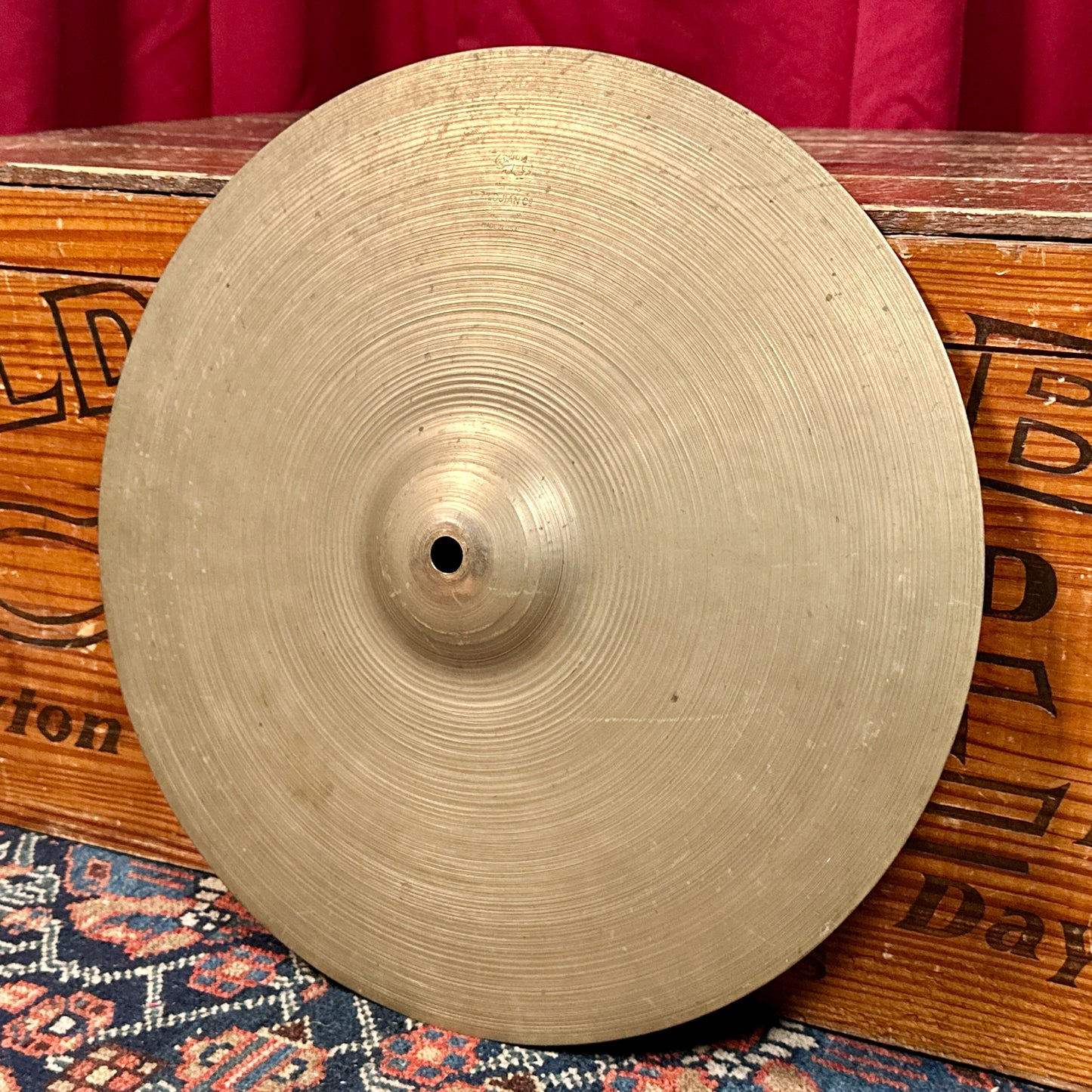 15" Zildjian A 1940s-50s Trans Stamp/Small Stamp Hi-Hat Cymbal Pair 874g/910g *Video Demo*