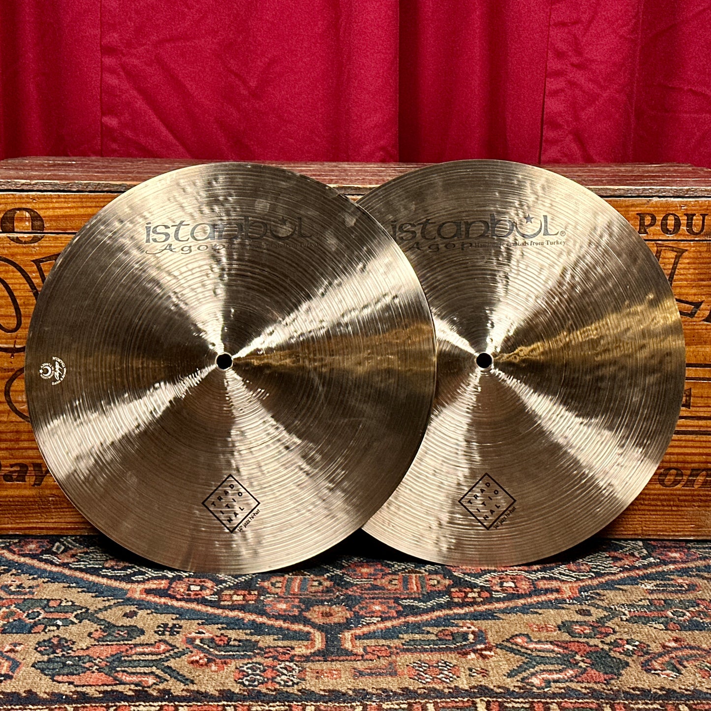 14" Istanbul Agop Traditional Jazz Hi-Hat Cymbal Pair 912g/1110g *Video Demo*