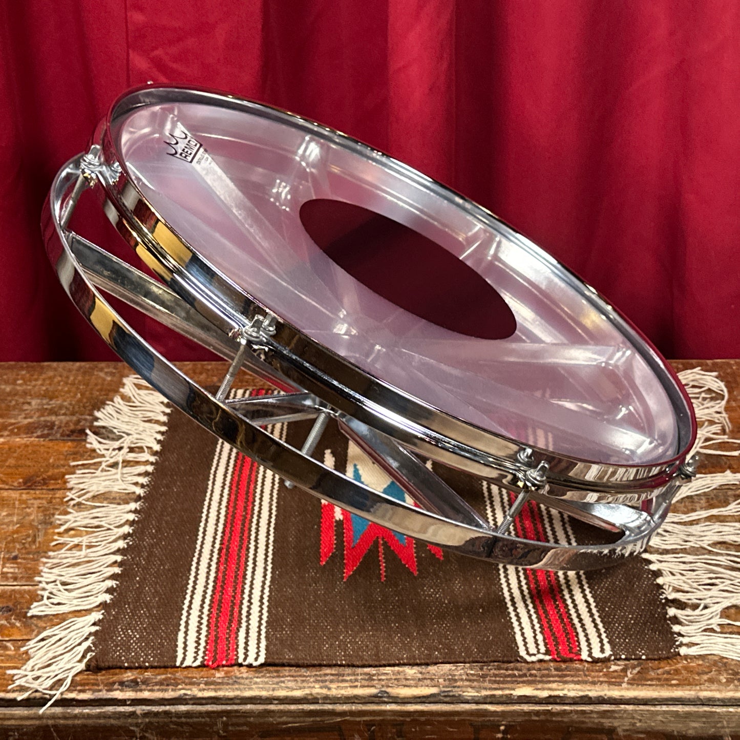 1970s Remo 18" Roto Tom Chrome Rototom Drum