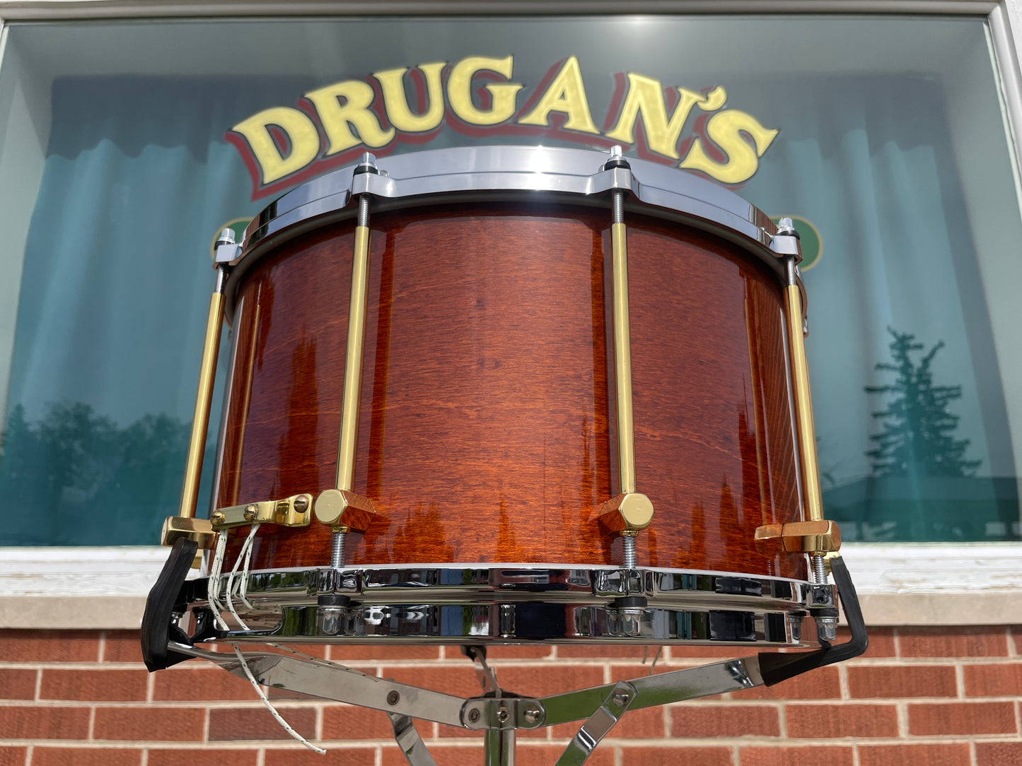 Noble & Cooley 8x14 Solid Maple Shell Snare Drum Amber Honey