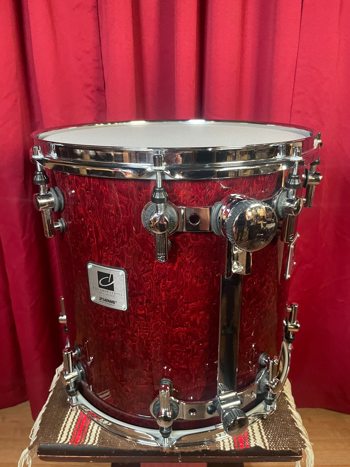 Sonor Designer Series 14" Maple Light Floor Tom Single Stain Red 14x14
